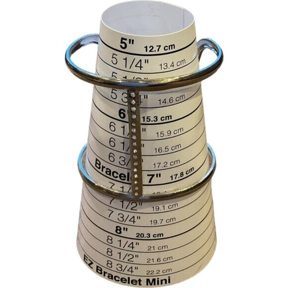 Silver Tone Rhinestone Cuff Bracelet With Open Design & Double Bar Detailing - Picture 2 of 7